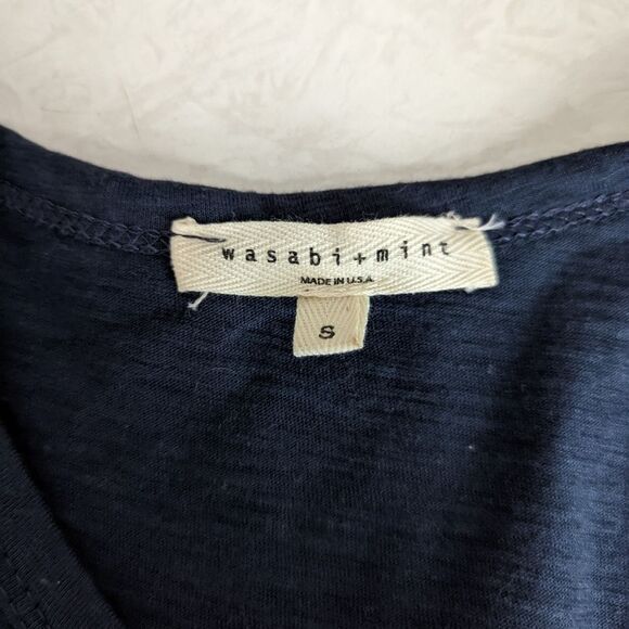 Anthropologie Slate Bue Ruched Crew Neck Mini Dress  Size S - Picture 5 of 5